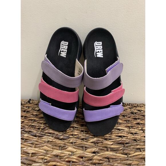 Sawyer Sandals Drew 6.5 M Pink Purple Lavender Colorful Princess Retails $160 - Picture 1 of 9